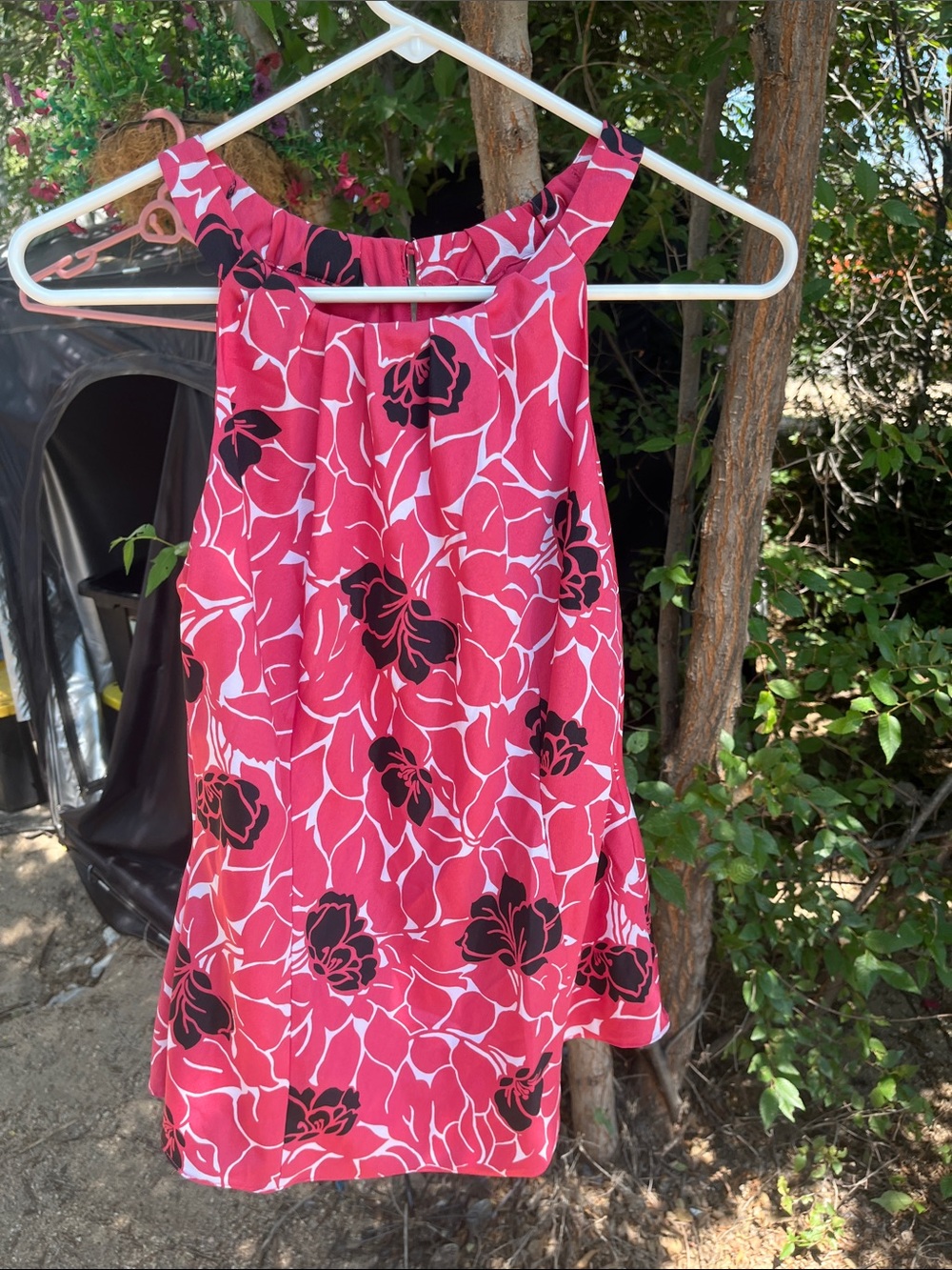 Ann Taylor Pink Floral Halter Camisole